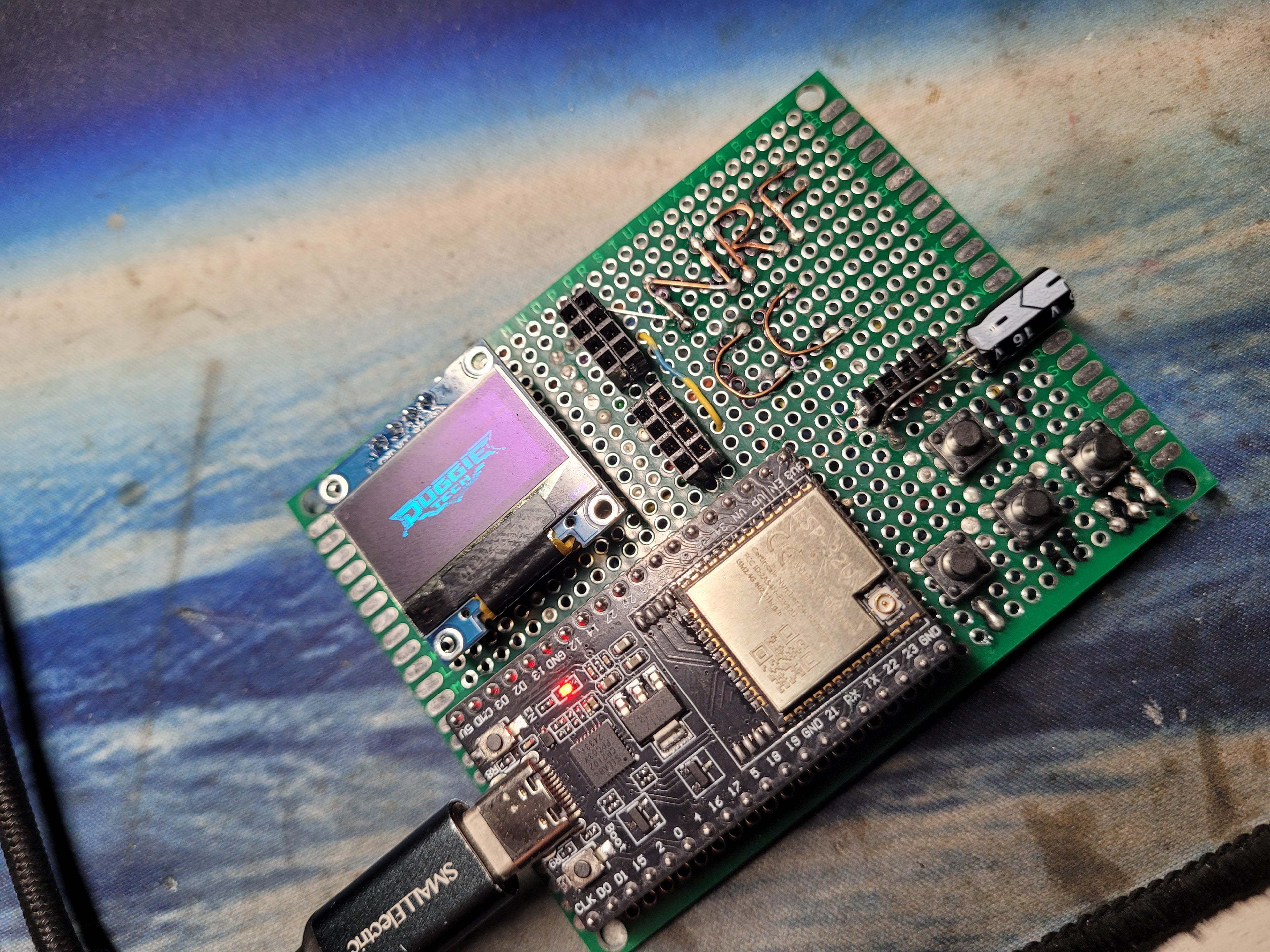 ESP32 Module Tester — NRF24 / CC1101 / GPS