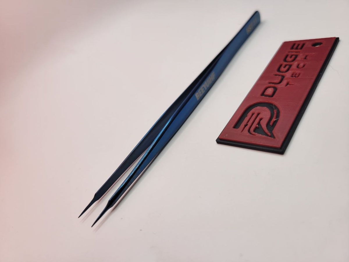 Blue Fine Tip Tweezers